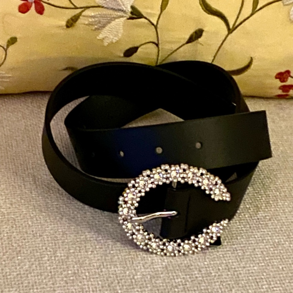 🌸 RHINESTONES BUCKLE BELT